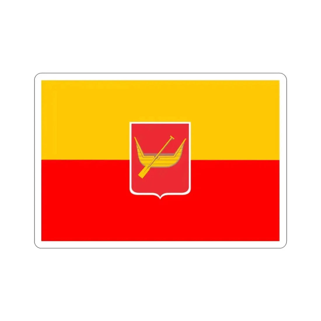 Flag of Łódź Poland STICKER Vinyl Die-Cut Decal 2 Inch - The Sticker Space