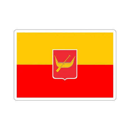 Flag of Łódź Poland STICKER Vinyl Die-Cut Decal 4 Inch - The Sticker Space