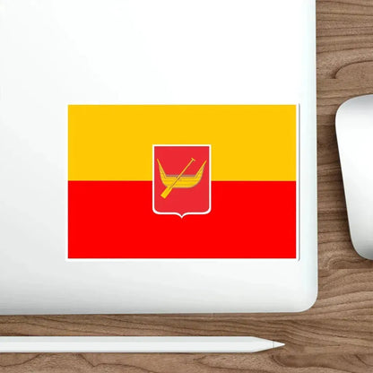 Flag of Łódź Poland STICKER Vinyl Die-Cut Decal - The Sticker Space
