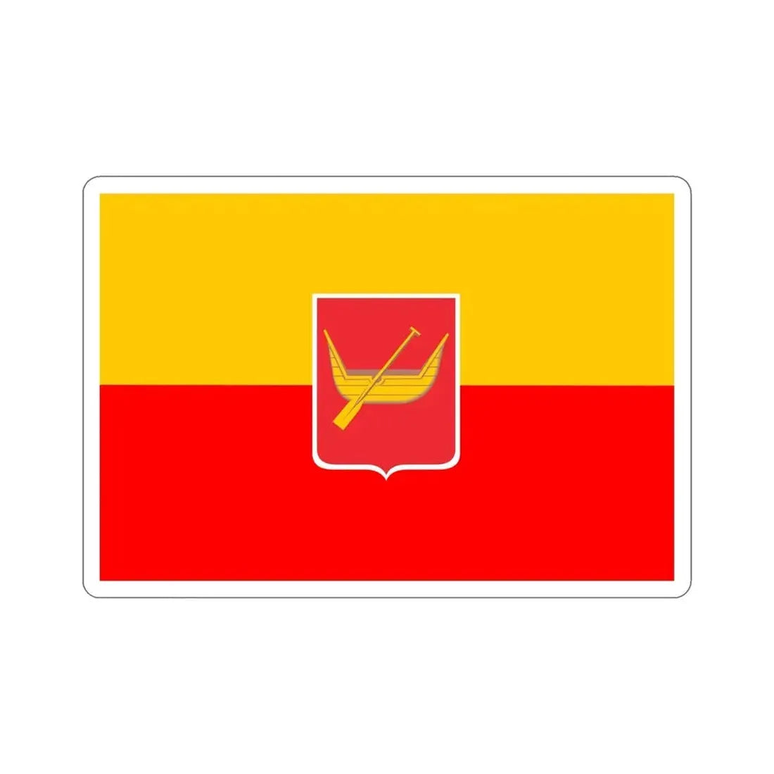 Flag of Łódź Poland STICKER Vinyl Die-Cut Decal - The Sticker Space