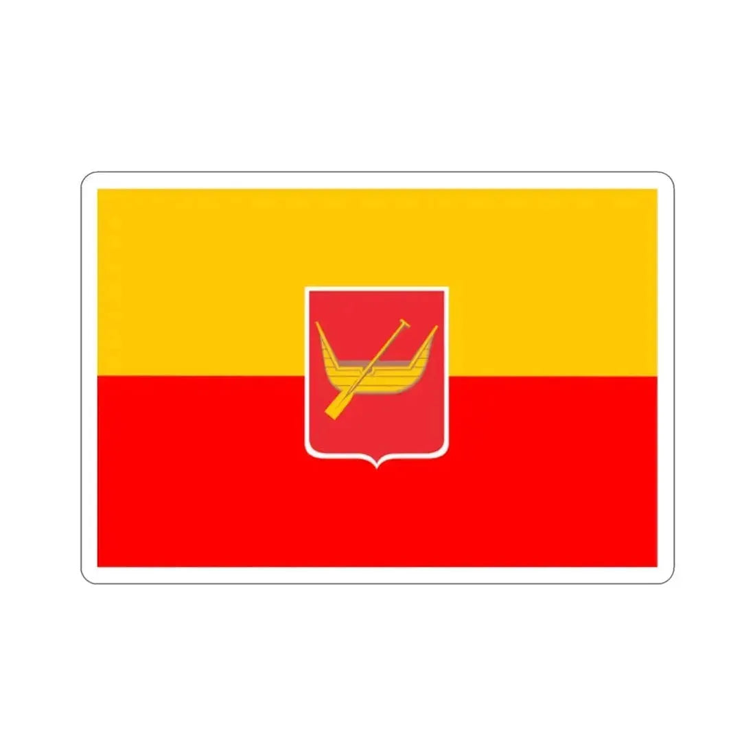 Flag of Łódź Poland STICKER Vinyl Die-Cut Decal - The Sticker Space