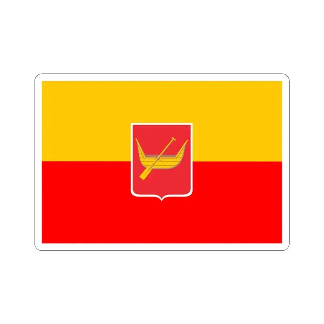 Flag of Łódź Poland STICKER Vinyl Die-Cut Decal - The Sticker Space