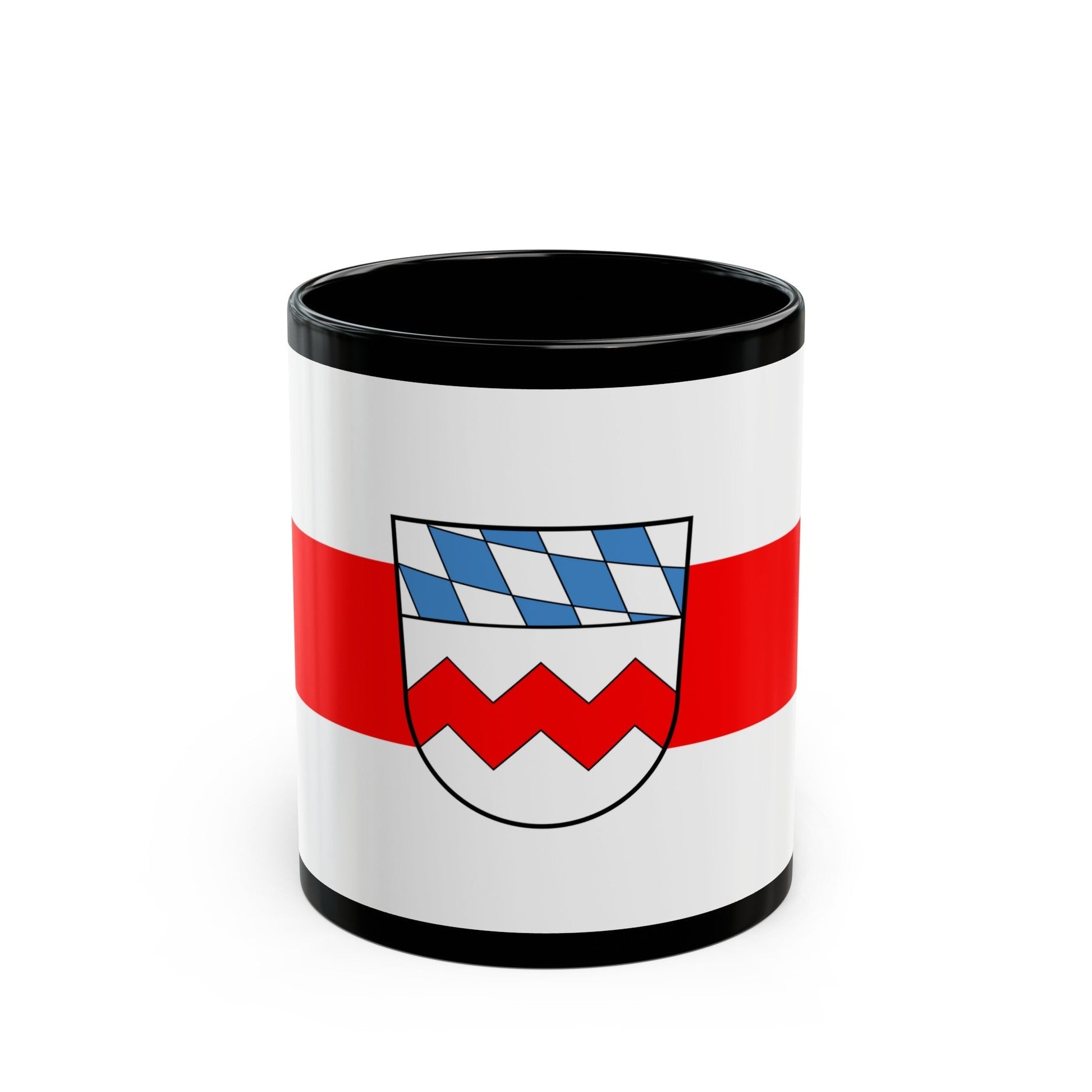 Flag of Dachau Germany - Black Coffee Mug-11oz-The Sticker Space