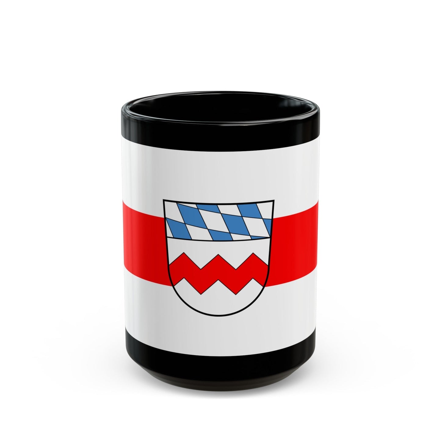 Flag of Dachau Germany - Black Coffee Mug-15oz-The Sticker Space