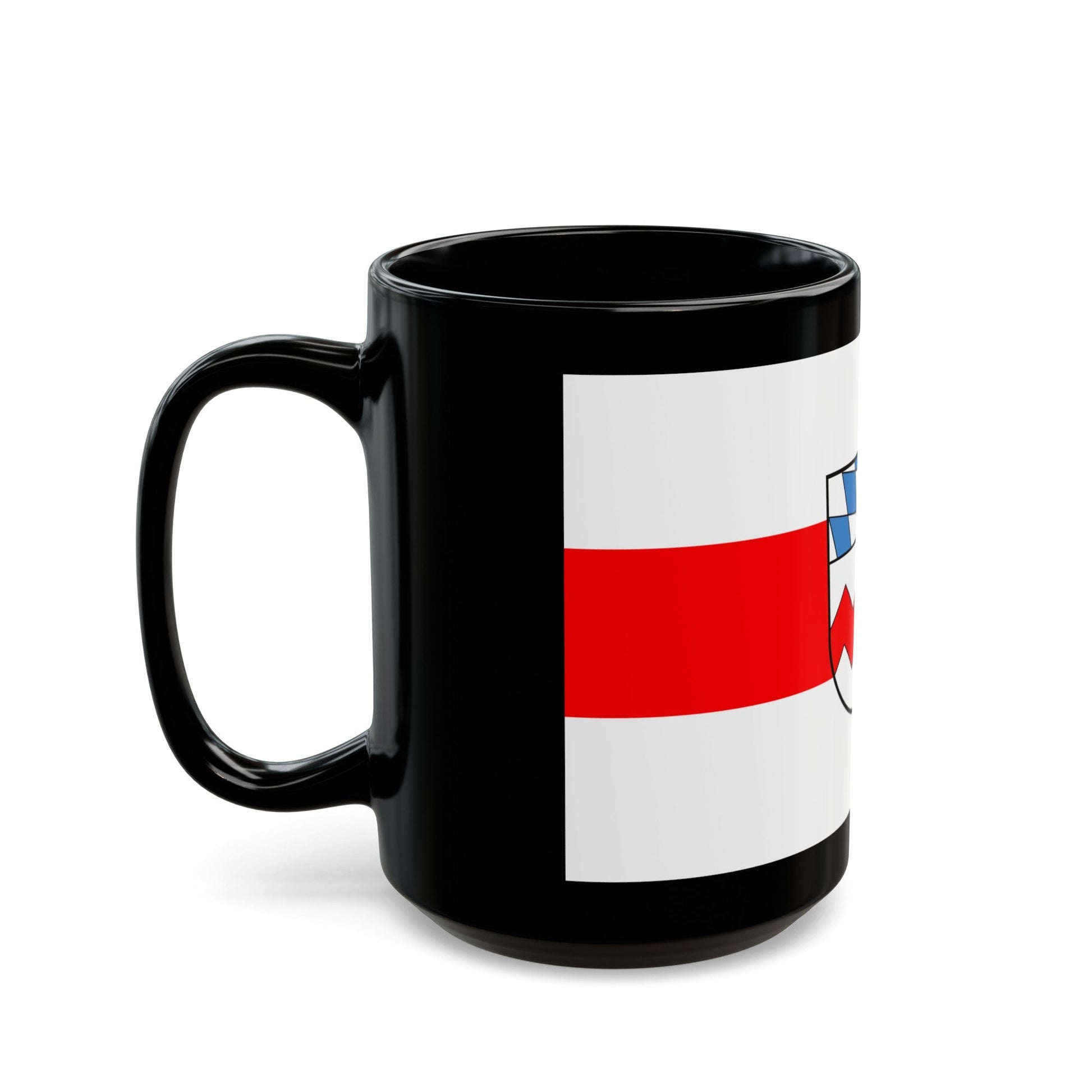 Flag of Dachau Germany - Black Coffee Mug-The Sticker Space