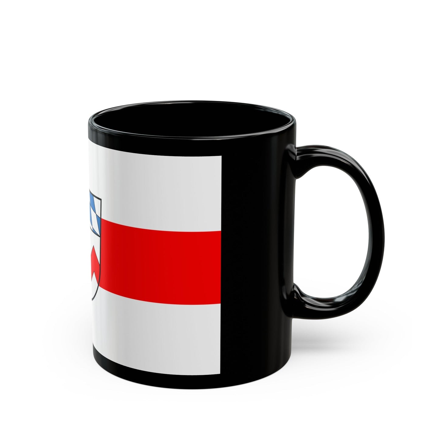 Flag of Dachau Germany - Black Coffee Mug-The Sticker Space