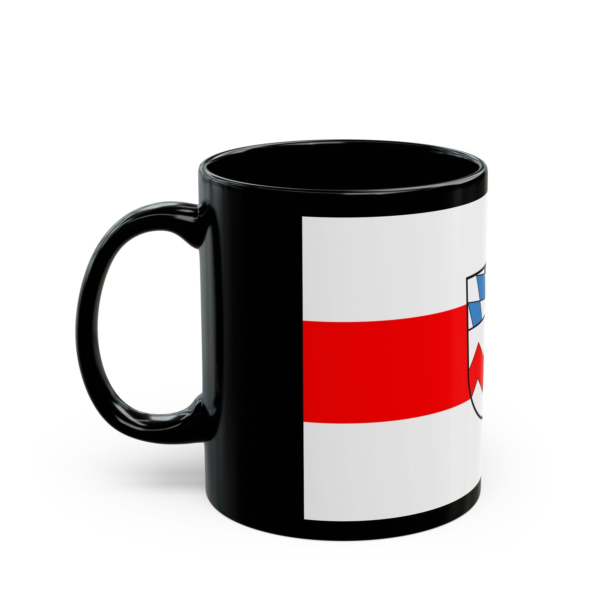 Flag of Dachau Germany - Black Coffee Mug-The Sticker Space