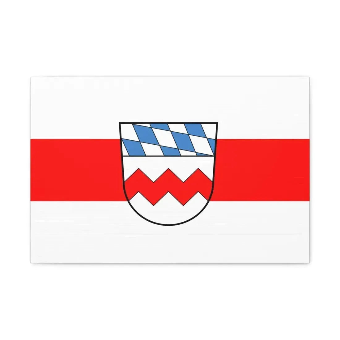 Flag of Dachau Germany - Canvas Wall Art 24″ x 16″ 1.25" - The Sticker Space