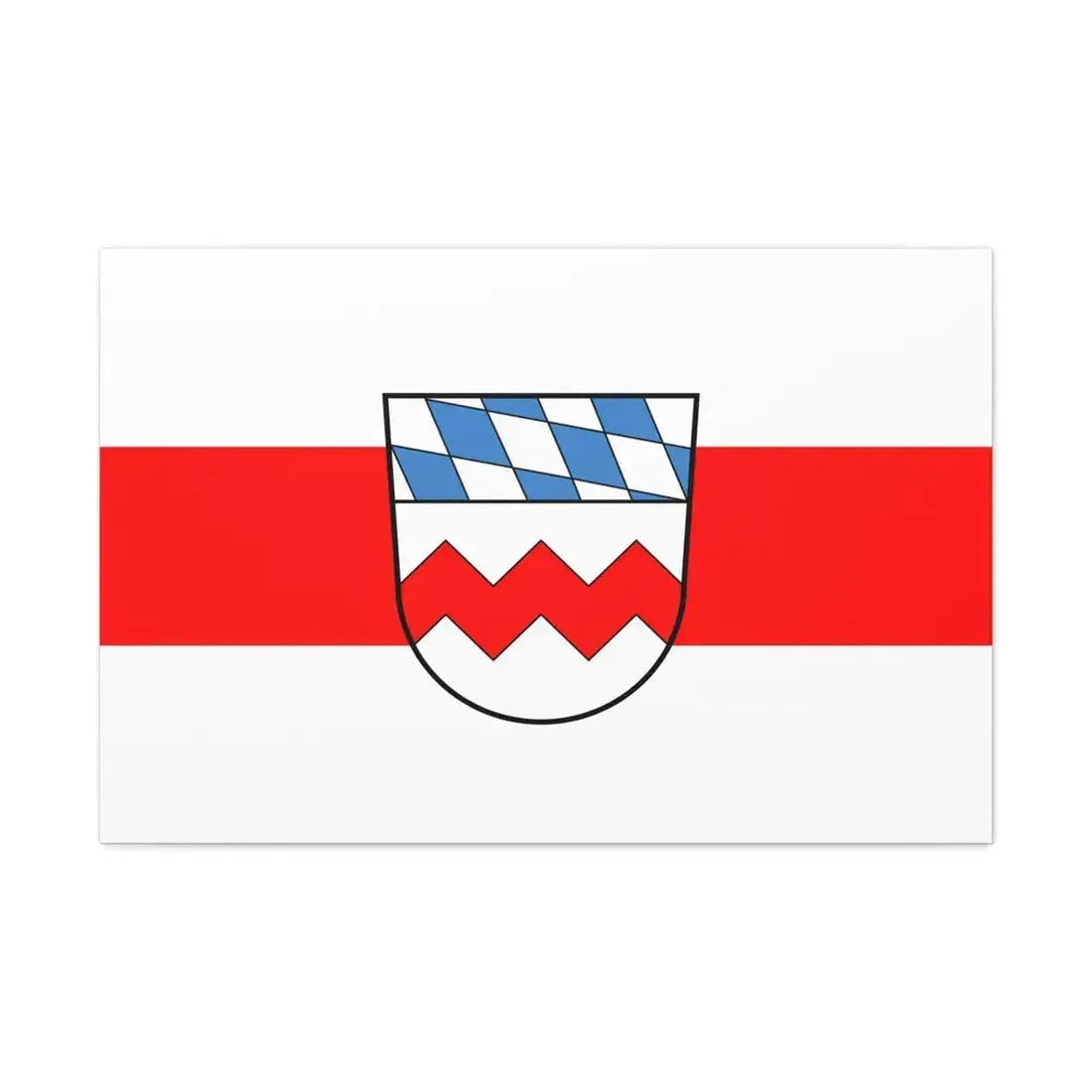 Flag of Dachau Germany - Canvas Wall Art 36" x 24" 1.25" - The Sticker Space