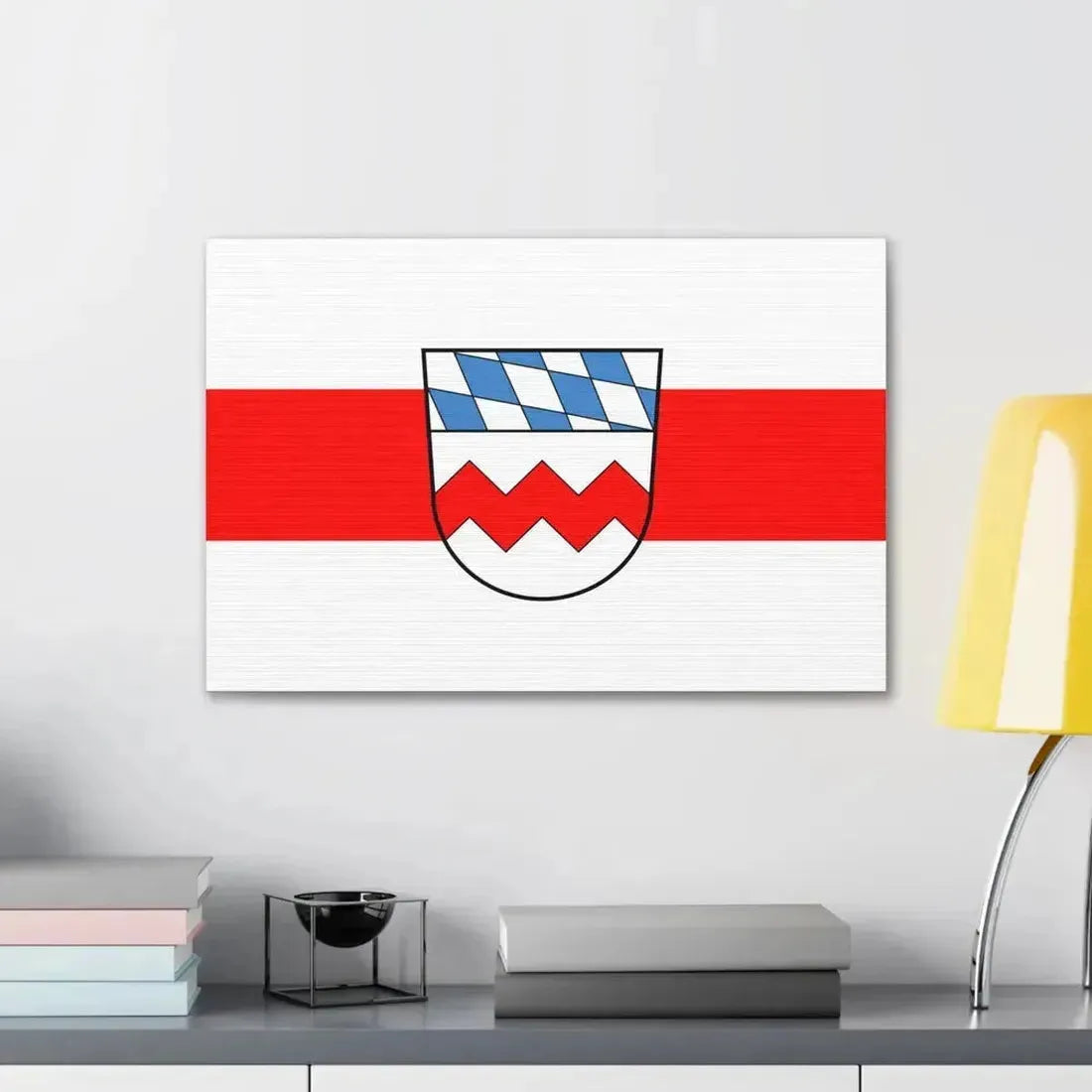 Flag of Dachau Germany - Canvas Wall Art - The Sticker Space