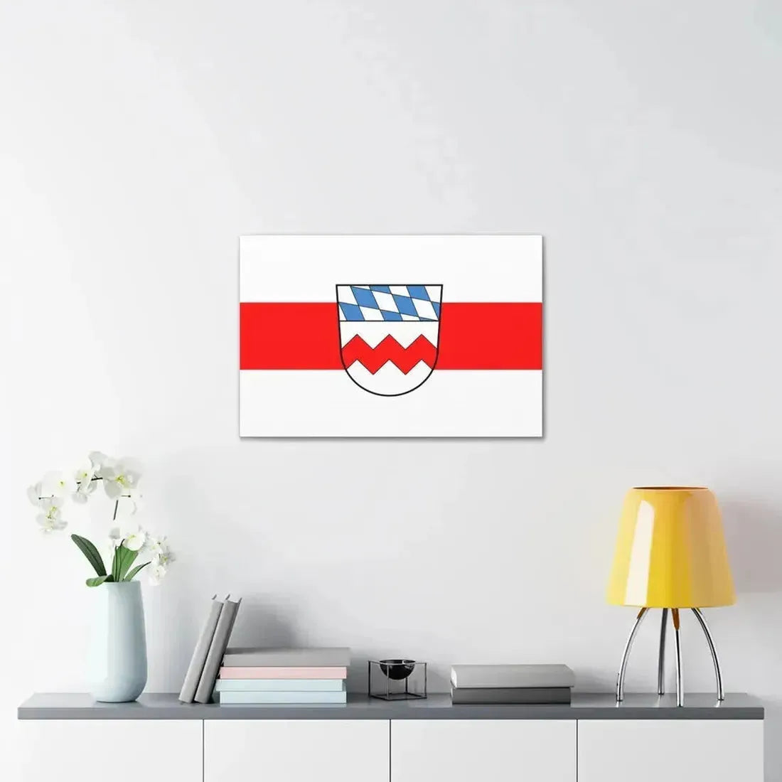 Flag of Dachau Germany - Canvas Wall Art - The Sticker Space