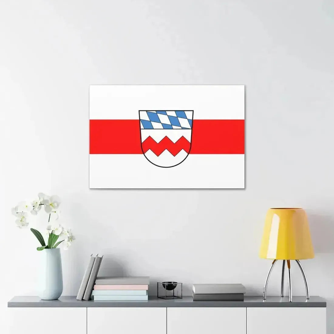 Flag of Dachau Germany - Canvas Wall Art - The Sticker Space