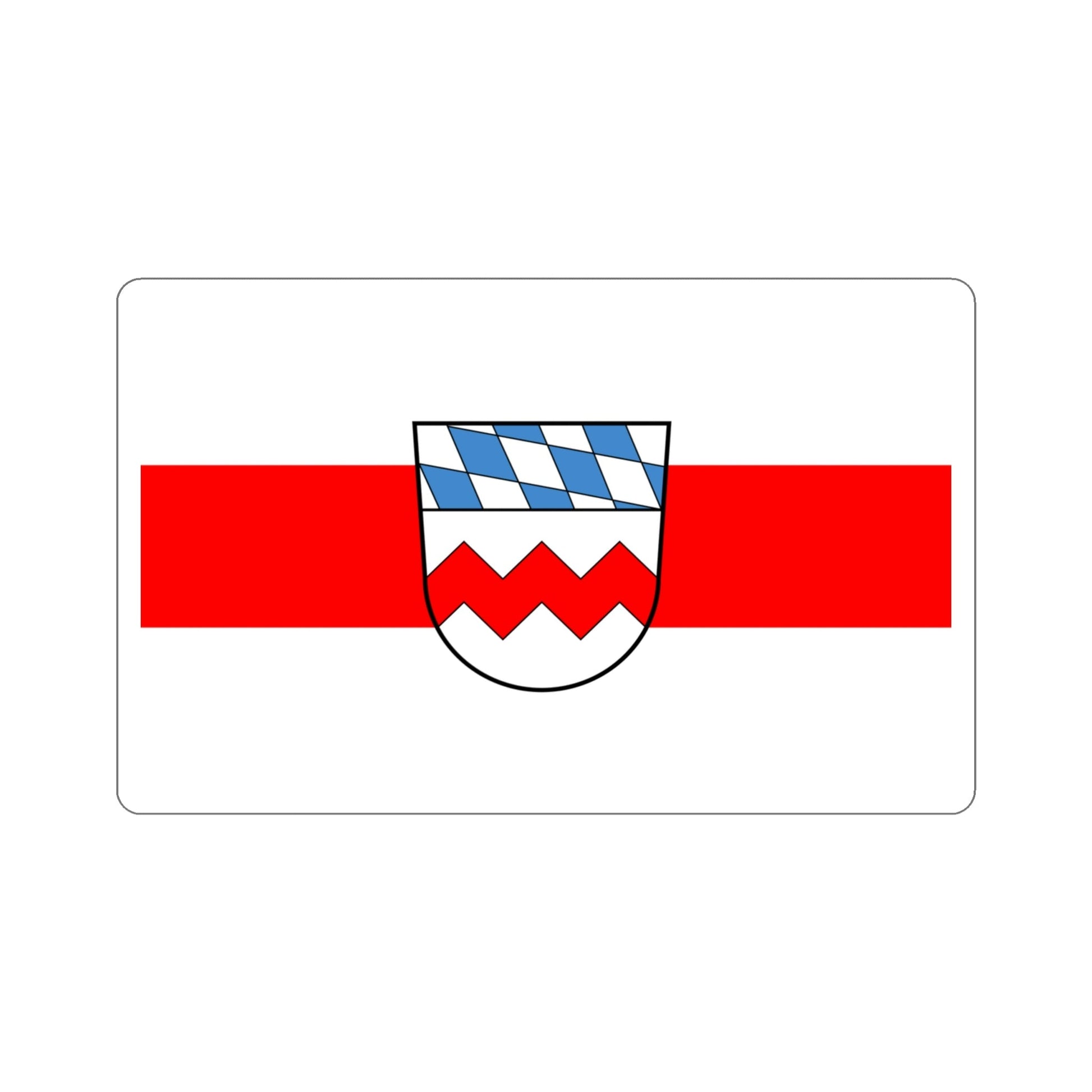 Flag of Dachau Germany STICKER Vinyl Die-Cut Decal-4 Inch-The Sticker Space