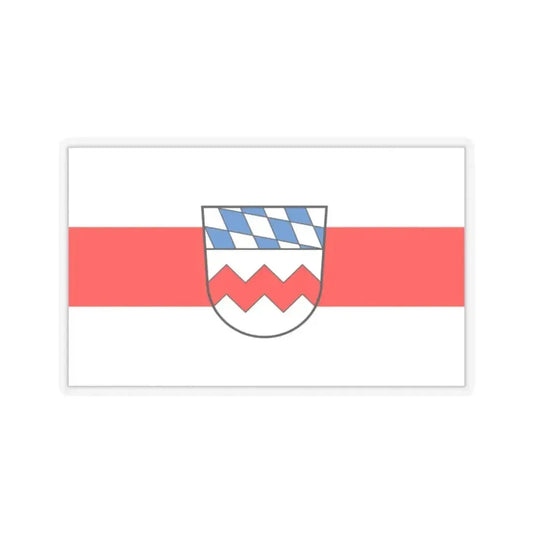 Flag of Dachau Germany - STICKER Vinyl Kiss-Cut Decal 2 Inch Transparent - The Sticker Space