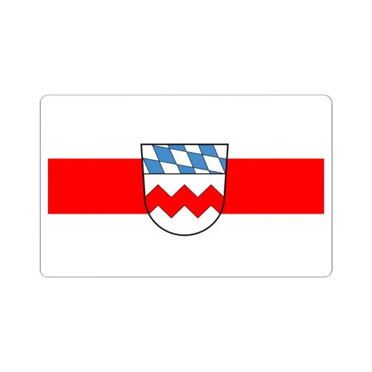Flag of Dachau Germany - STICKER Vinyl Kiss-Cut Decal 2 Inch White - The Sticker Space