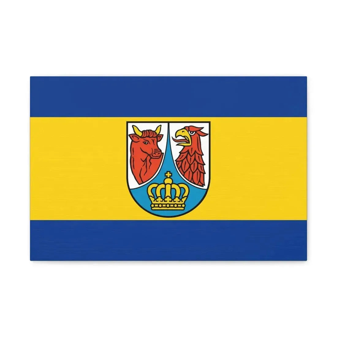 Flag of Dahme Spreewald Germany - Canvas Wall Art 18″ x 12″ 1.25" - The Sticker Space