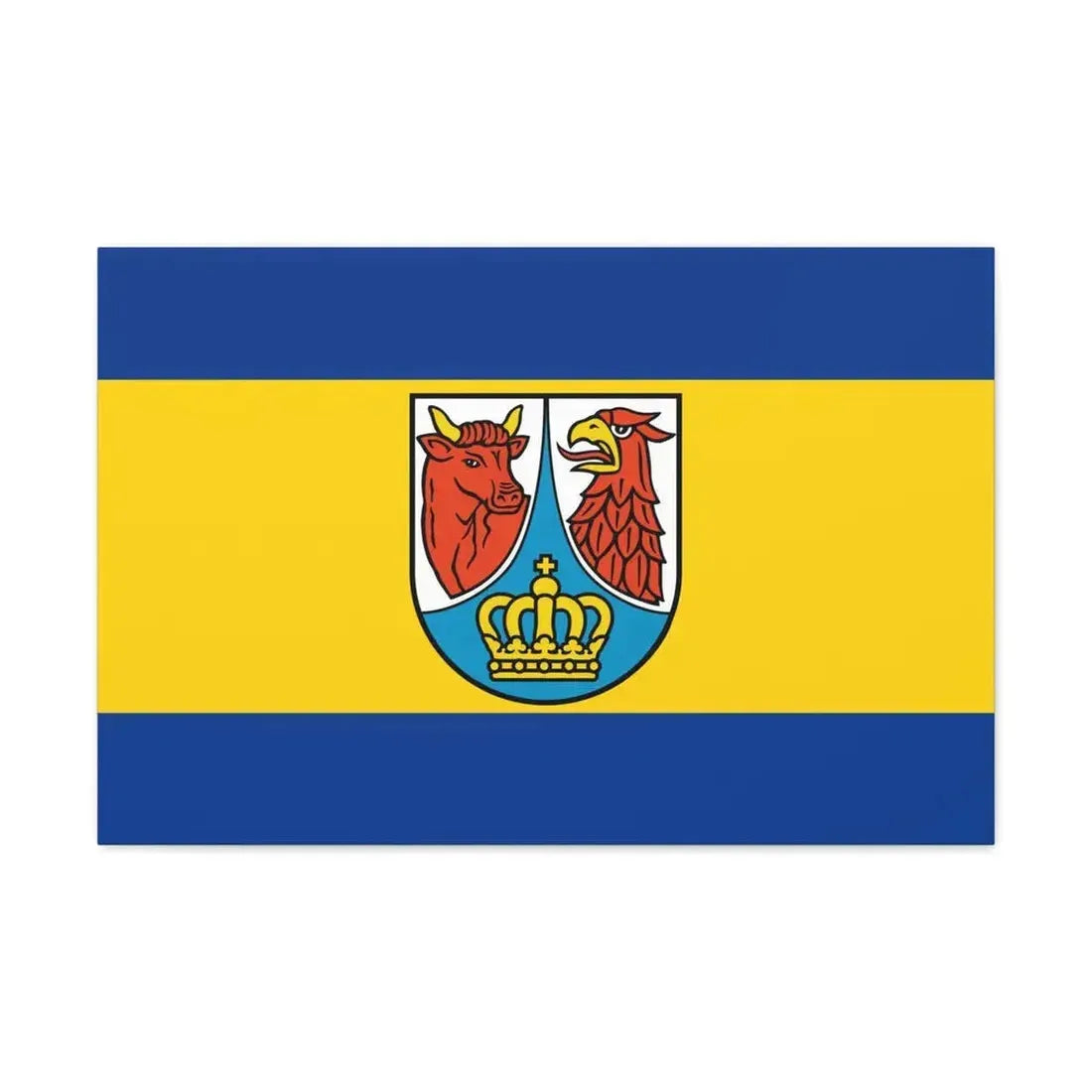 Flag of Dahme Spreewald Germany - Canvas Wall Art 30" x 20" 1.25" - The Sticker Space