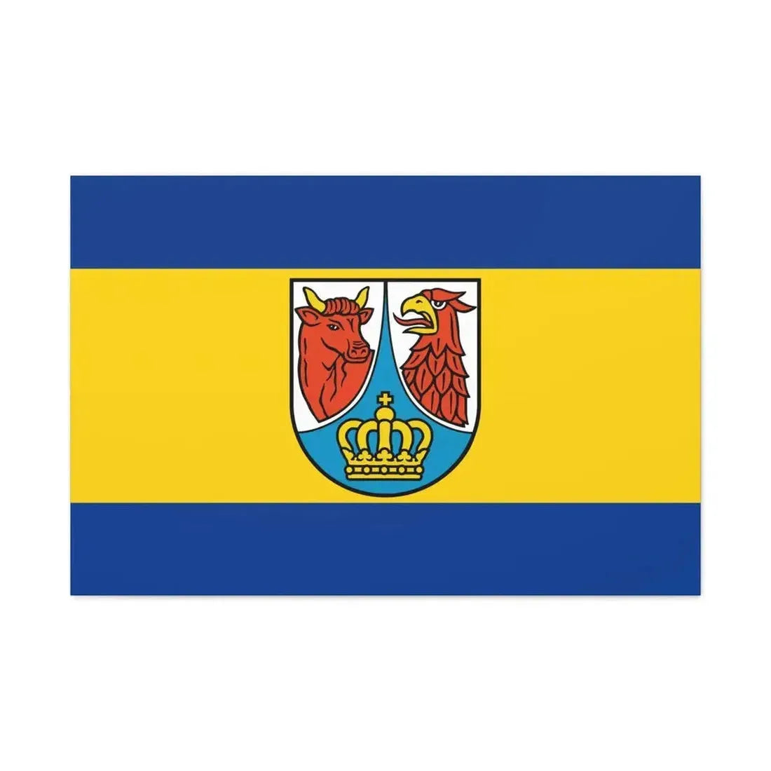 Flag of Dahme Spreewald Germany - Canvas Wall Art - The Sticker Space