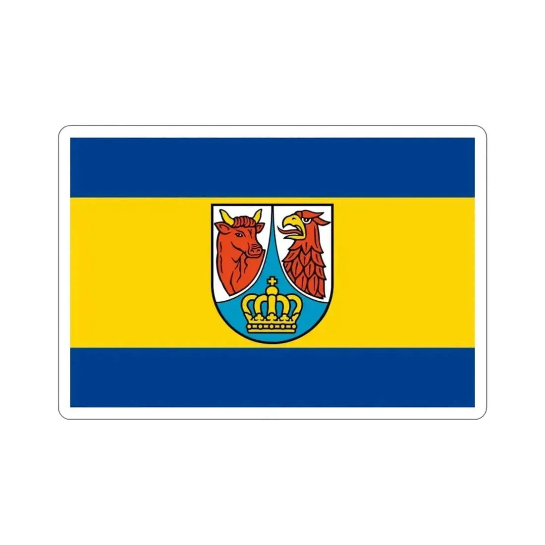Flag of Dahme Spreewald Germany STICKER Vinyl Die-Cut Decal 3 Inch - The Sticker Space