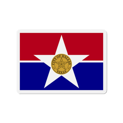 Flag of Dallas Texas - Die-Cut Magnet-2" x 2"-The Sticker Space