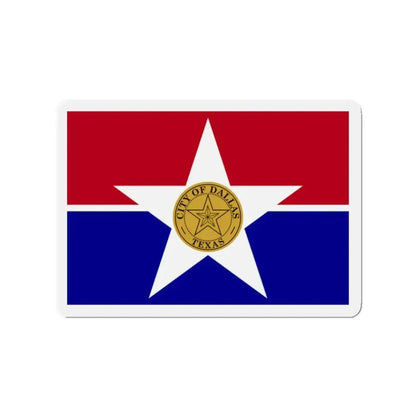 Flag of Dallas Texas - Refrigerator Magnet 2 Inch - The Sticker Space