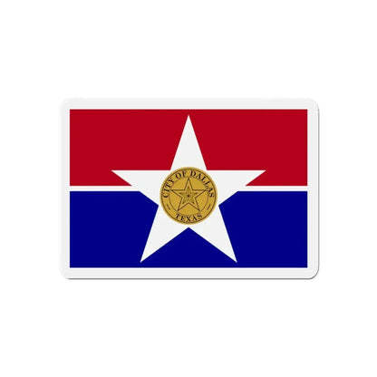 Flag of Dallas Texas - Refrigerator Magnet 6 Inch - The Sticker Space
