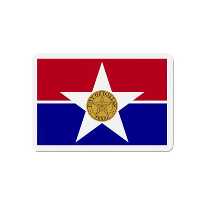 Flag of Dallas Texas - Refrigerator Magnet - The Sticker Space