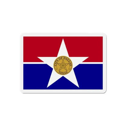 Flag of Dallas Texas - Refrigerator Magnet - The Sticker Space