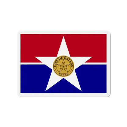 Flag of Dallas Texas - Refrigerator Magnet - The Sticker Space