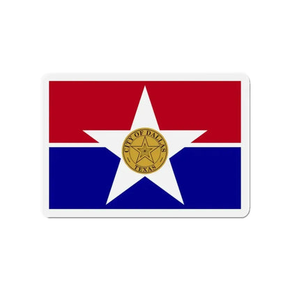 Flag of Dallas Texas - Refrigerator Magnet - The Sticker Space