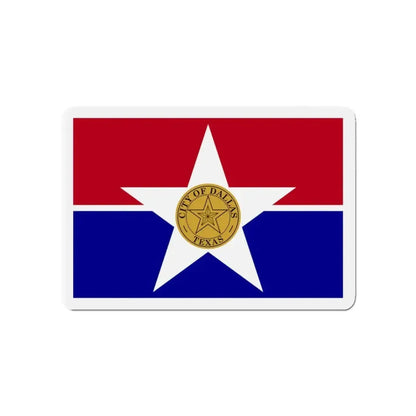 Flag of Dallas Texas - Refrigerator Magnet - The Sticker Space