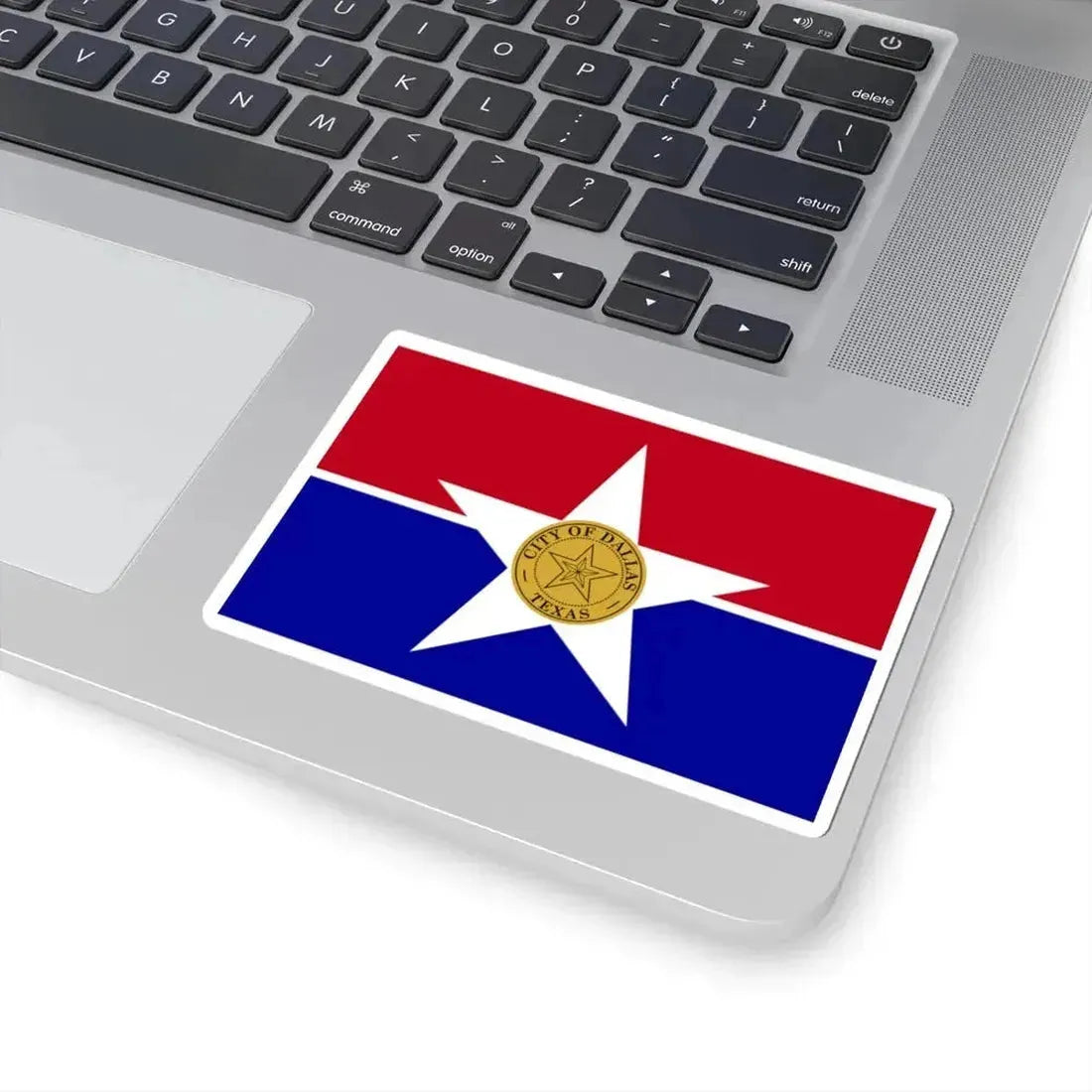 Flag of Dallas (United States) STICKER Vinyl Kiss-Cut Decal - The Sticker Space