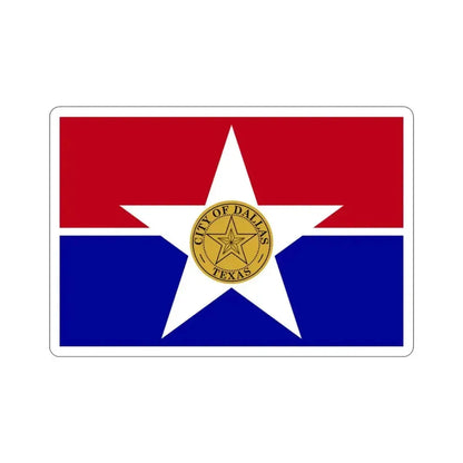 Flag of Dallas USA STICKER Vinyl Die-Cut Decal 3 Inch - The Sticker Space