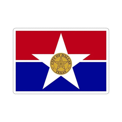 Flag of Dallas USA STICKER Vinyl Die-Cut Decal 4 Inch - The Sticker Space