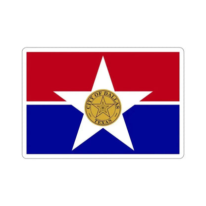 Flag of Dallas USA STICKER Vinyl Die-Cut Decal 6 Inch - The Sticker Space