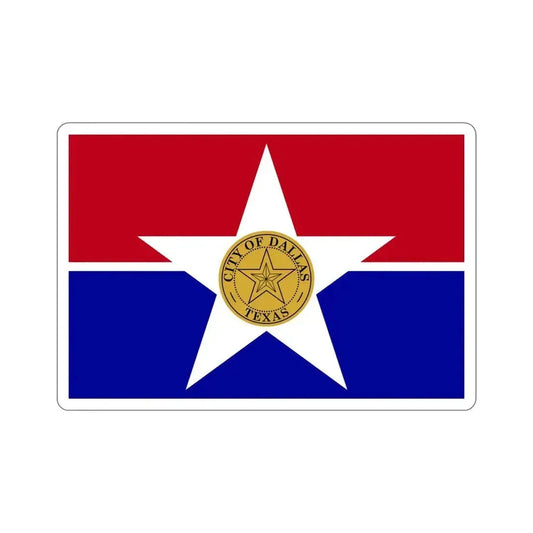 Flag of Dallas USA STICKER Vinyl Die-Cut Decal 6 Inch - The Sticker Space