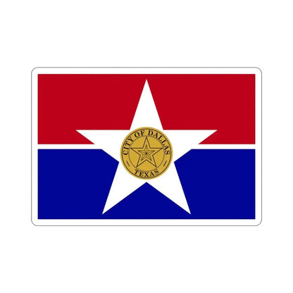 Flag of Dallas USA STICKER Vinyl Die-Cut Decal - The Sticker Space