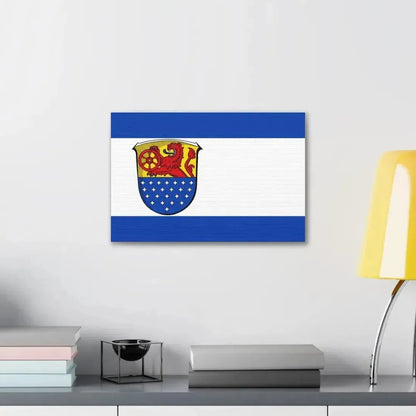 Flag of Darmstadt Dieburg Germany - Canvas Wall Art - The Sticker Space