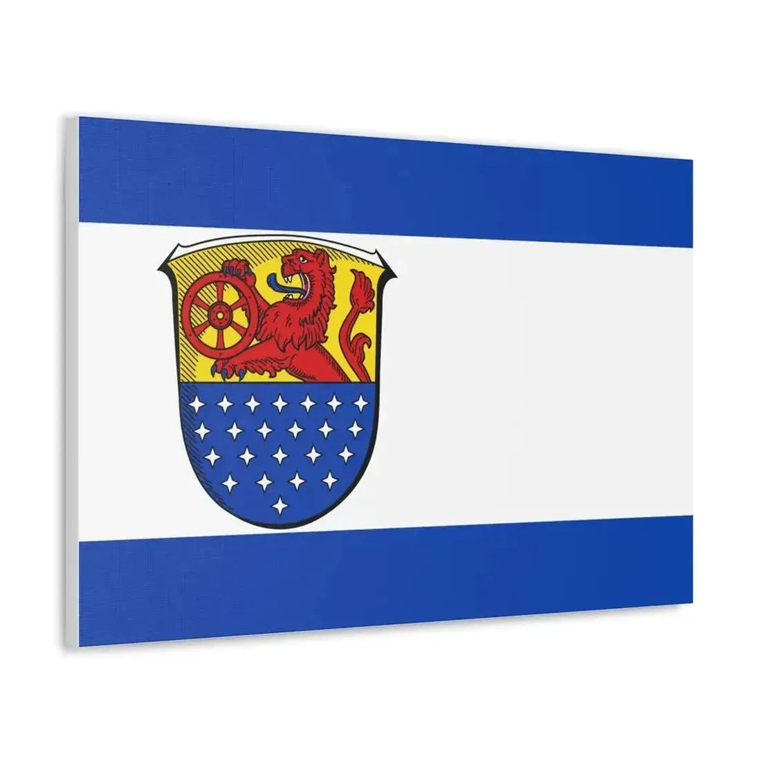 Flag of Darmstadt Dieburg Germany - Canvas Wall Art - The Sticker Space