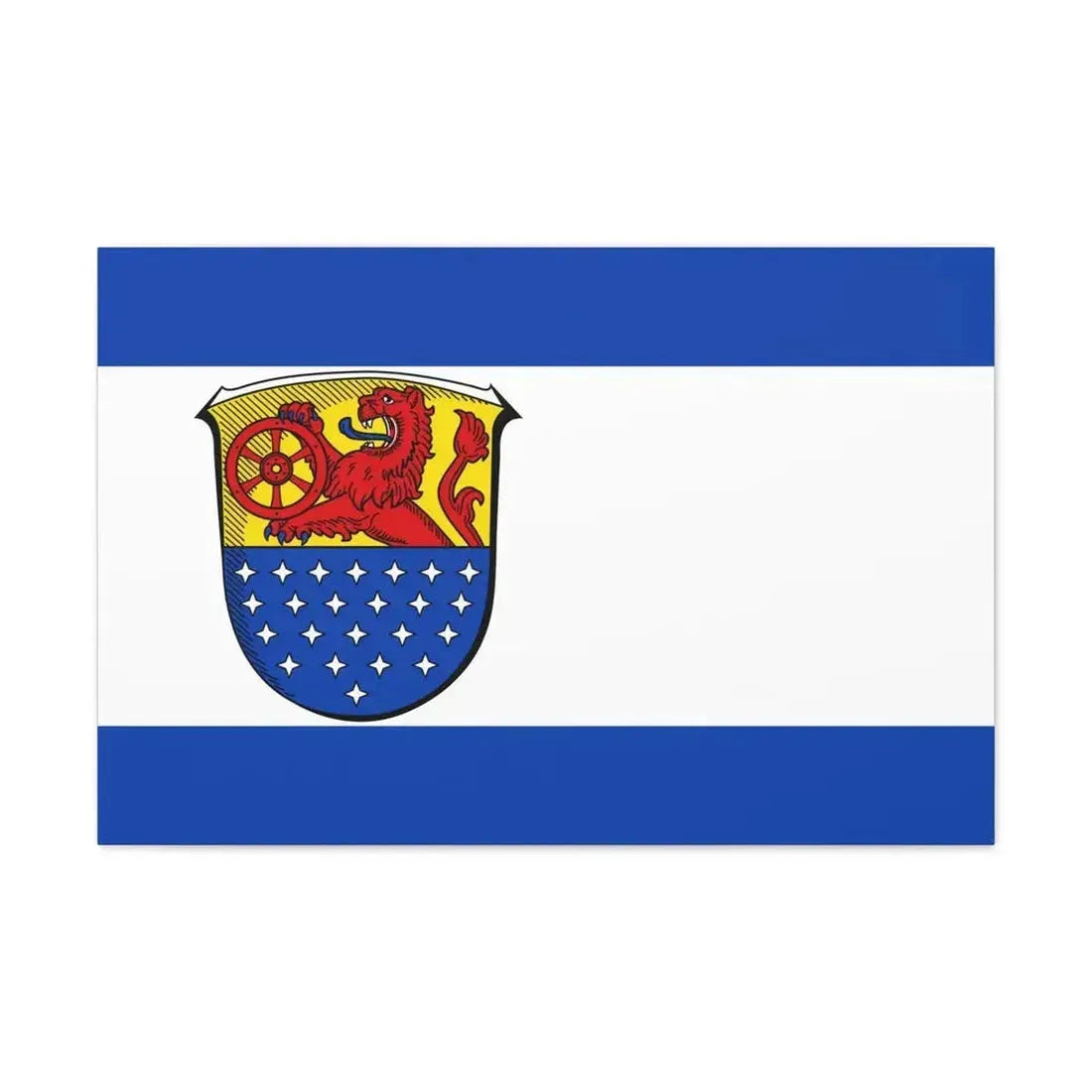 Flag of Darmstadt Dieburg Germany - Canvas Wall Art - The Sticker Space