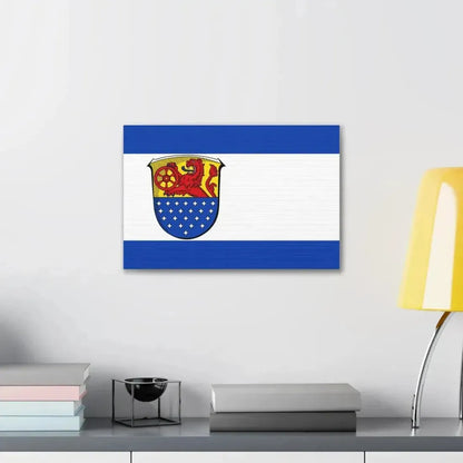 Flag of Darmstadt Dieburg Germany - Canvas Wall Art - The Sticker Space