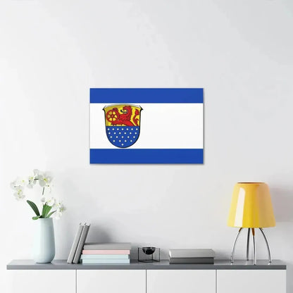 Flag of Darmstadt Dieburg Germany - Canvas Wall Art - The Sticker Space