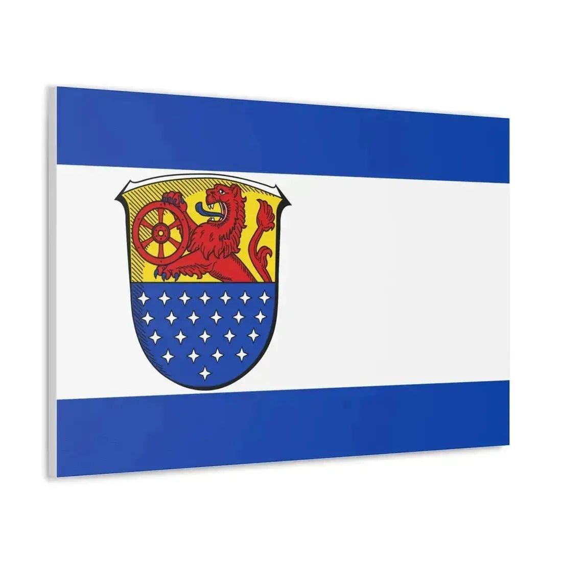 Flag of Darmstadt Dieburg Germany - Canvas Wall Art - The Sticker Space