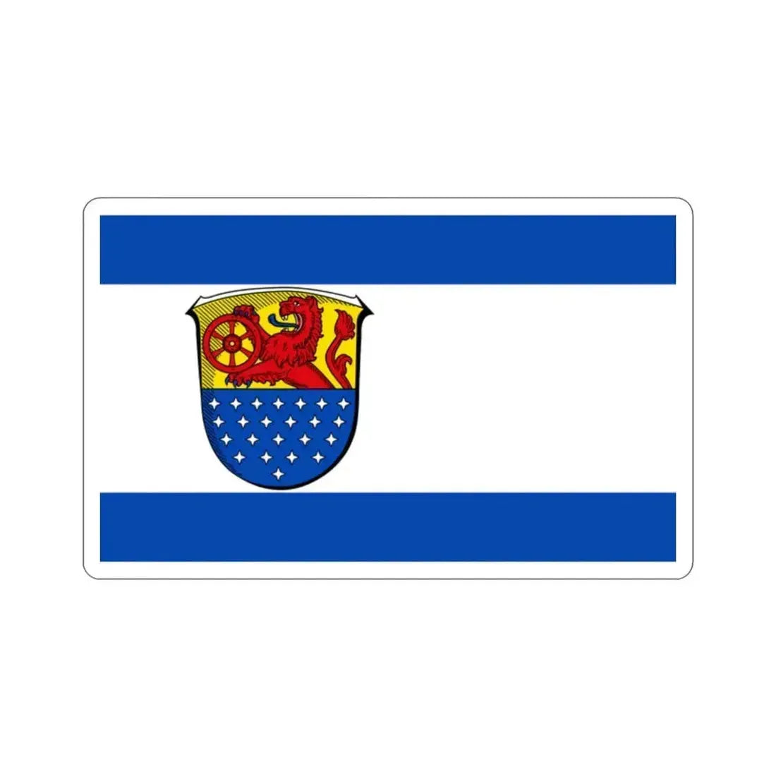 Flag of Darmstadt Dieburg Germany STICKER Vinyl Die-Cut Decal 2 Inch - The Sticker Space