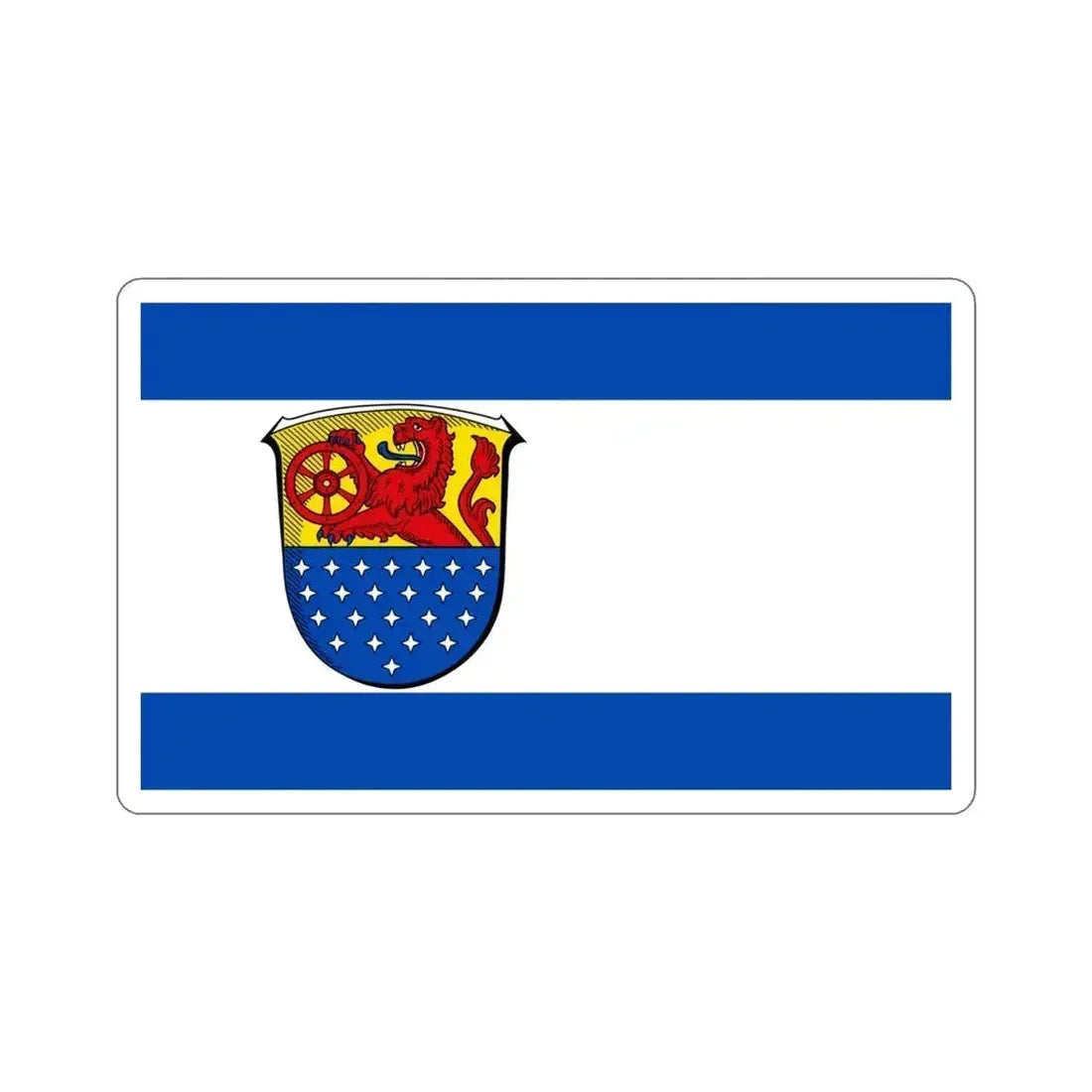 Flag of Darmstadt Dieburg Germany STICKER Vinyl Die-Cut Decal 4 Inch - The Sticker Space