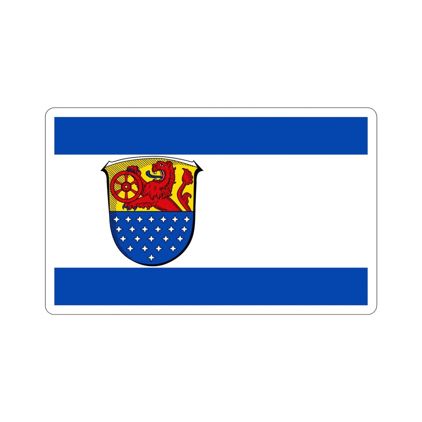 Flag of Darmstadt Dieburg Germany STICKER Vinyl Die-Cut Decal-4 Inch-The Sticker Space