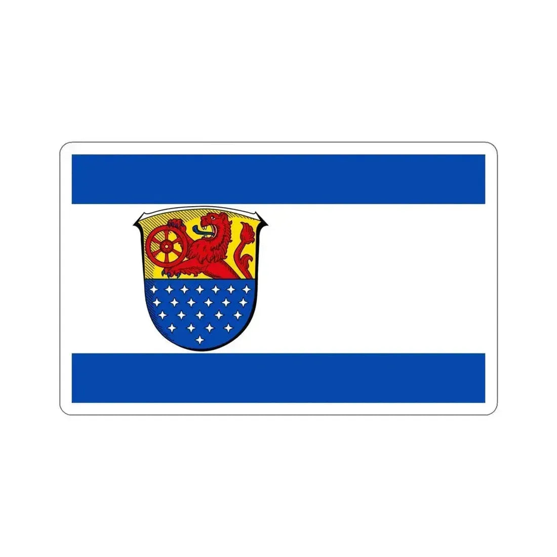 Flag of Darmstadt Dieburg Germany STICKER Vinyl Die-Cut Decal 5 Inch - The Sticker Space