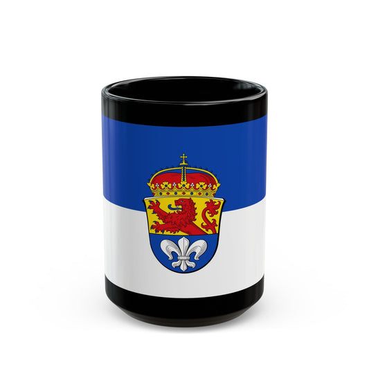 Flag of Darmstadt Germany - Black Coffee Mug-15oz-The Sticker Space