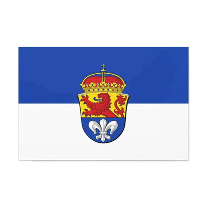 Flag of Darmstadt Germany - Canvas Wall Art 30" x 20" 1.25" - The Sticker Space
