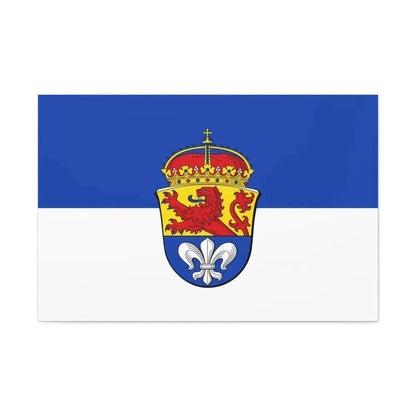 Flag of Darmstadt Germany - Canvas Wall Art 36" x 24" 1.25" - The Sticker Space